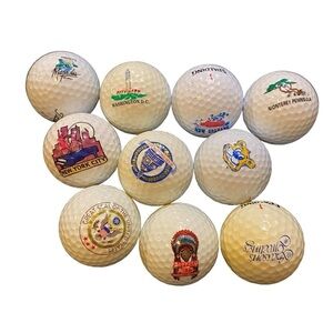 Golf Balls Vintage Lot of 10 UCLA Bruins Monterey Disney Spalding Ultra Tour